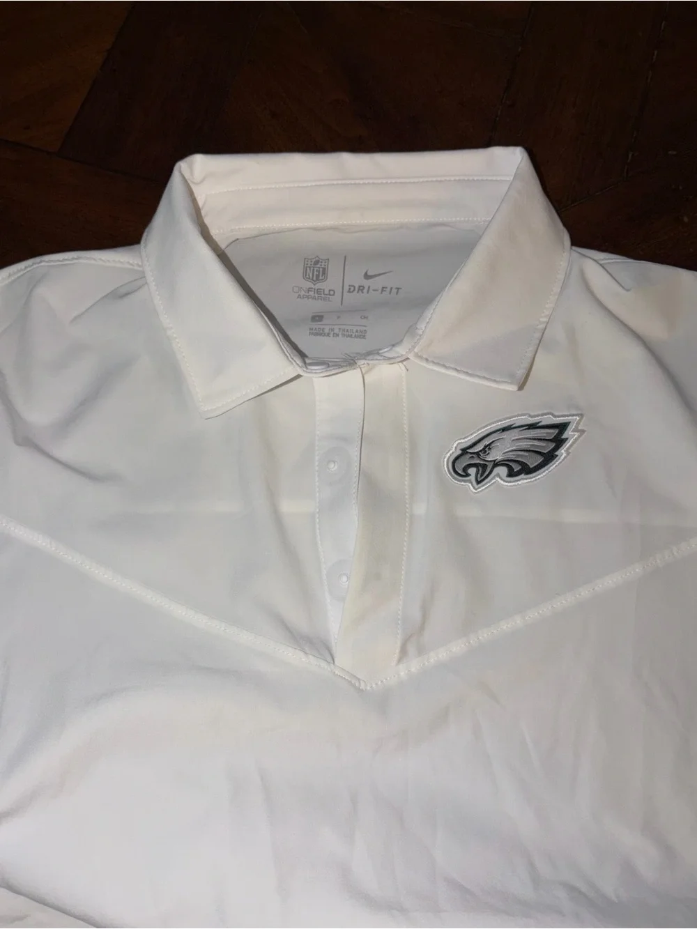 Nfl Philadelphia Eagles Nike Dri-fit White Shirt onfield Performance Polo s